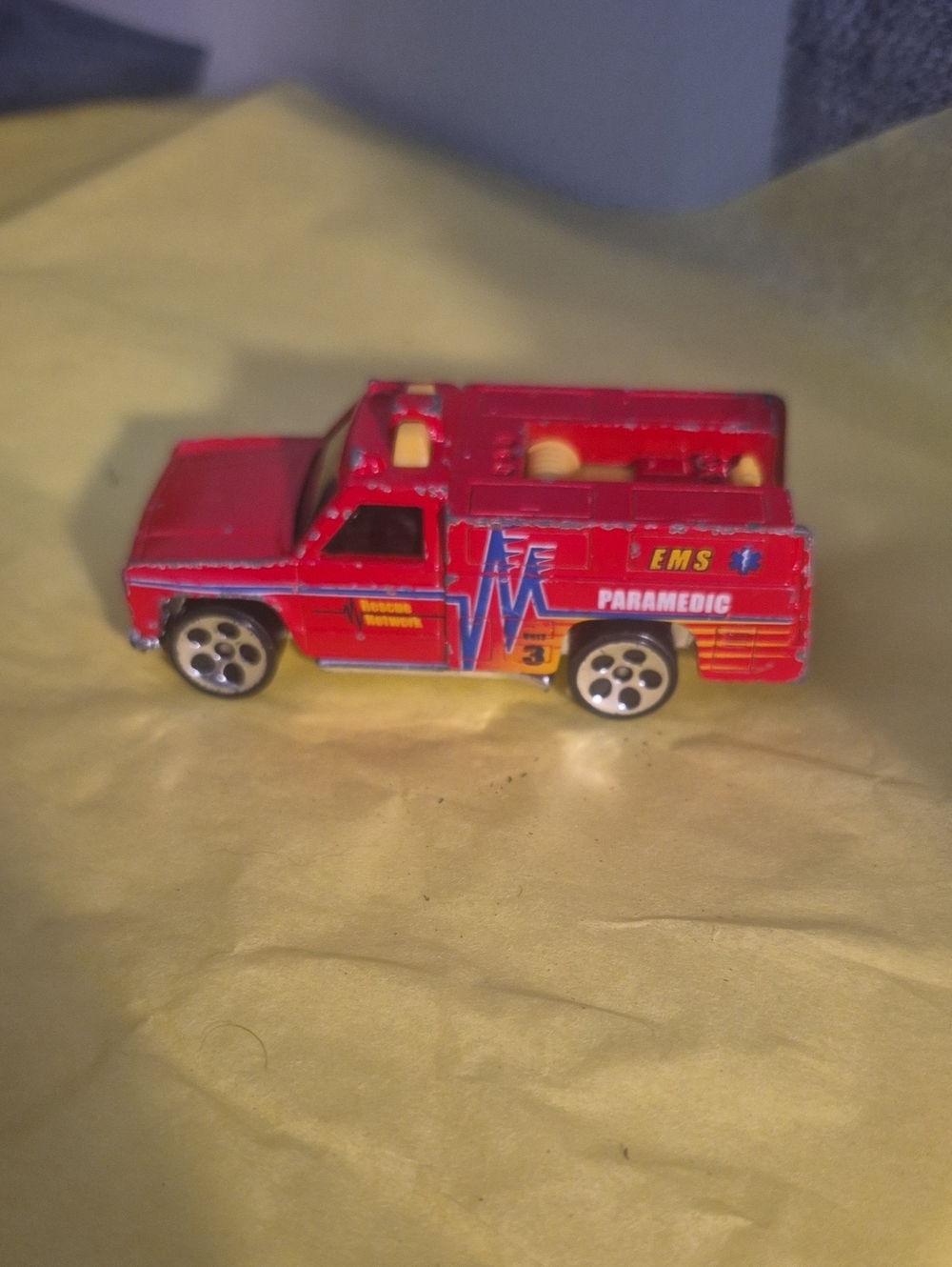Red Paramedic Emergency Toy Truck for Kids